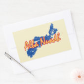 ノバスコシア 長方形シール (封筒)