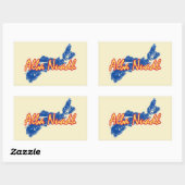 ノバスコシア 長方形シール (シート)