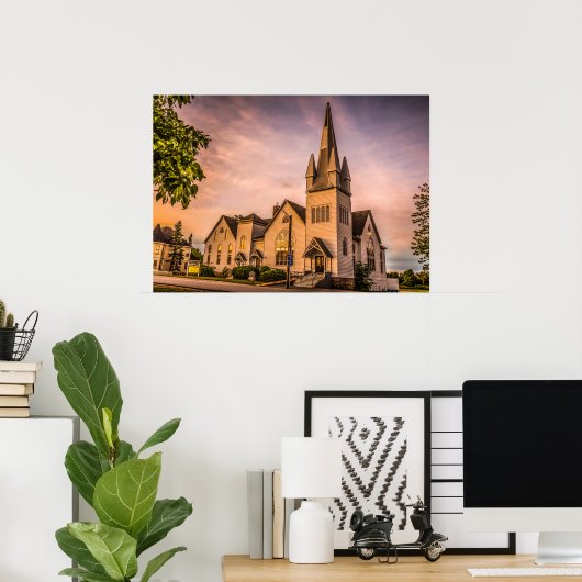 ノバスコシアHDRウィンザー教会 ポスター (ホームオフィス)