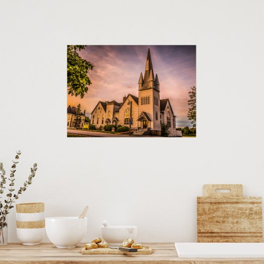 ノバスコシアHDRウィンザー教会 ポスター (キッチン)