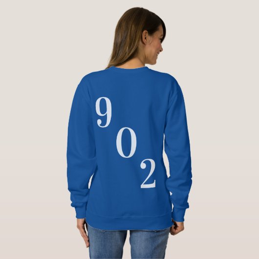 ノバスコシアTシャツノバスコシア902ハリファックスピンク スウェットシャツ (裏面フル)