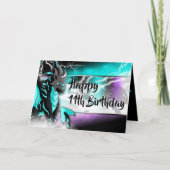 ノバストームドラゴン誕生日 カード (正面)