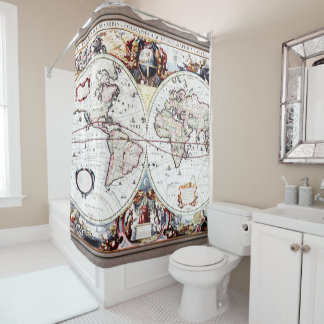 ノバトティステラルムオルビスバイヘンリカスホンディウスII シャワーカーテン