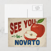 ノバト カリフォルニア リンゴ - ヴィンテージ トラベル ポストカード (正面/裏面)