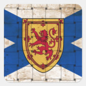 ノバ動揺してスコシア国旗 スクエアシール (正面)