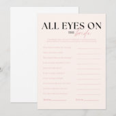 ノバ ブライズ シャワー オール アイズ オン ザ ブライド ゲーム 招待状 (正面/裏面)