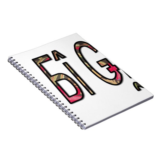 ノビギジ文字アートプリント ノートブック (右側)
