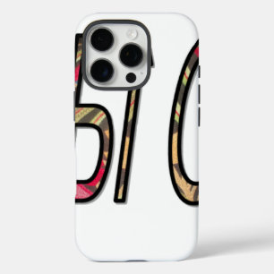 「ノビギジ」文字アートプリント iPhone 16 PROケース
