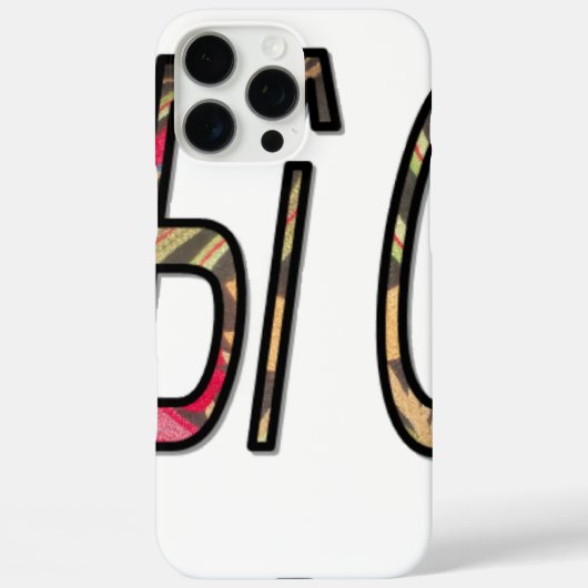 「ノビギジ」文字アートプリント Case-Mate iPhoneケース (裏面)