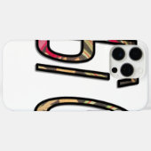 「ノビギジ」文字アートプリント Case-Mate iPhoneケース (裏面 (横))