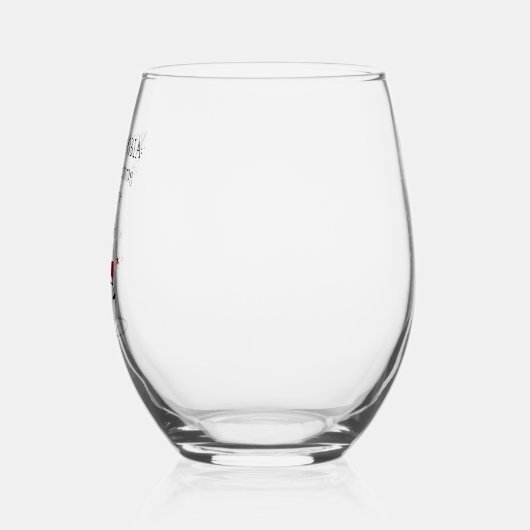 ノビフォビアランニング引用文のワインの出 ステムなしワイングラス (左)