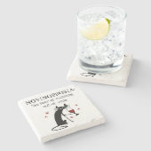 ノビフォビアランニング引用文のワインの出 ストーンコースター (横)