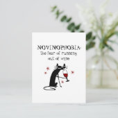 ノビフォビアランニング引用文のワインの出 ポストカード (スタンド正面)