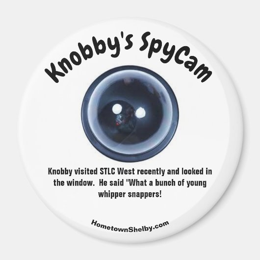 ノビーのスパイカムSTLC西おもしろい冷蔵庫 マグネット (正面)