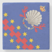 ノビールコントラダデルニッキオ（シーセル） ストーンコースター (正面)