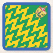 ノビールコントラダデルブルコ（キャタピラー）パリオ スクエアペーパーコースター (正面)