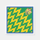 ノビールコントラダデルブルコ（キャタピラー）パリオ スタンダードカクテルナプキン (正面)