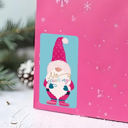 ノピーキングかわいいおもしろいクリスマスサンタ格言ラベル ラベル