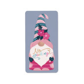 ノピーキングかわいいおもしろい明るいクリスマス格言ラベル ラベル (正面)