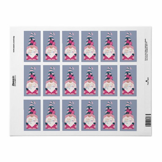 ノピーキングかわいいおもしろい明るいクリスマス格言ラベル ラベル (フルシート)