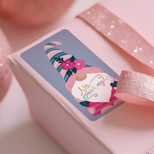 ノピーキングかわいいおもしろい明るいクリスマス格言ラベル ラベル