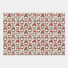 ノピーキング図解入りの、写真付きの格言クリスマスホリデー ラッピングペーパーシート