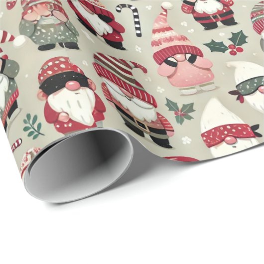 ノピーキング図解入りの、写真付きの格言ホリデーギフトラップ ラッピングペーパー (ロールコーナー)