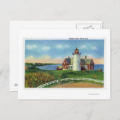 ノブスカの灯台のビュー、ウッズホール ポストカード (正面/裏面)