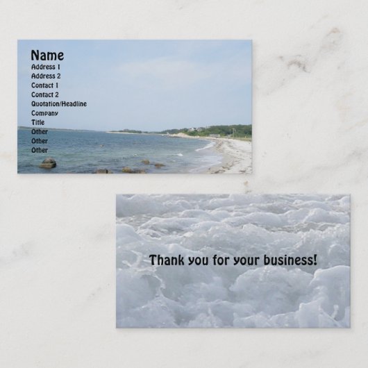 ノブスカビーチ名刺 名刺 (正面/裏面)