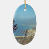 ノブスカポイントでの霧の朝 – Cape Cod MA セラミックオーナメント (右)