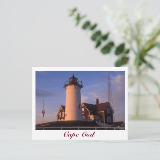 ノブスカライトハウスケープコッドウッズホールファルマス ポストカード (スタンド正面)