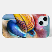 ノブッカラフルドホーンビル顔 Case-Mate iPhoneケース (裏面 (横))