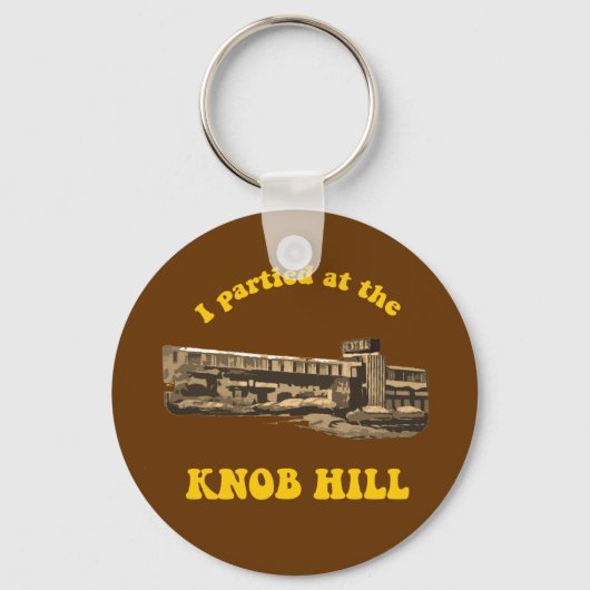 ノブヒルキーチェーン – レトロスタイル キーホルダー (正面)