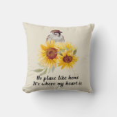 ノプレイスライクホームウィズサンフラワーズ装飾用クッション クッション (正面)