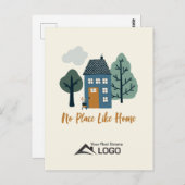 ノプレイスライクホームスカンジナビアカスタムエテ実在ート ポストカード (正面/裏面)