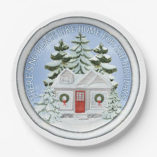 ノプレイスライクホームフォーザホリデーズ紙プレート ペーパープレート (正面)