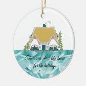 ノプレイスライクホームフォーホリデーズセラミックオーナメント セラミックオーナメント (左)