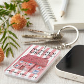 ノプレイスライクホームワンキーハウスアクリルキーチェーン キーホルダー (正面右)