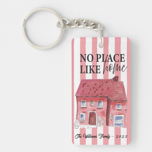ノプレイスライクホームワンキーハウスアクリルキーチェーン キーホルダー (正面)