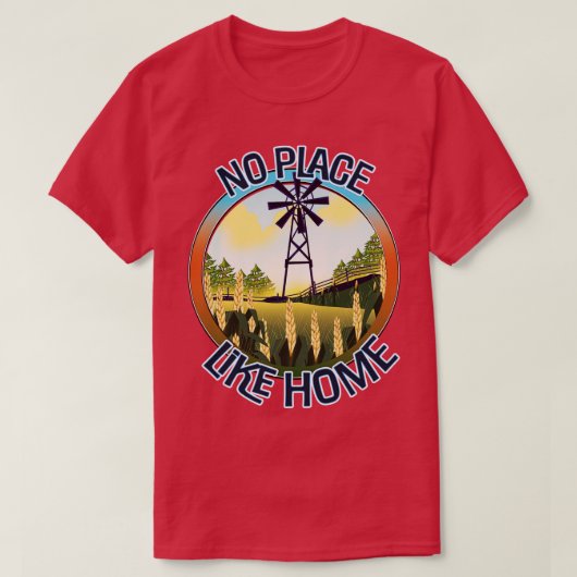 ノプレイスライクホーム Tシャツ (デザイン正面)