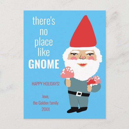 ノプレイスライク格言かわいいキノコカスタムの休日 ポストカード (正面)