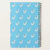 ノプロブラマかわいいラマイラストレーション パーソナライズされた プランナー手帳 (裏面)