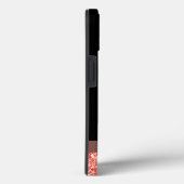 ノプロブラマピンクサンゴグリッタースパークルスモノグラム Case-Mate iPhoneケース (裏面 / 右)