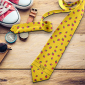 ノベルティいちごモダン追加イニシャル明はっきりしたるい ネクタイ