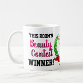 ノベルティおもしろいこの部屋の美しいコンテストの勝者 コーヒーマグカップ (左)