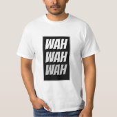 ノベルティおもしろいの鳴き声ベビーWAH WAH WAHグラフィック Tシャツ (正面)