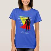 ノベルティおもしろいのTシャツを着た男 Tシャツ (正面)