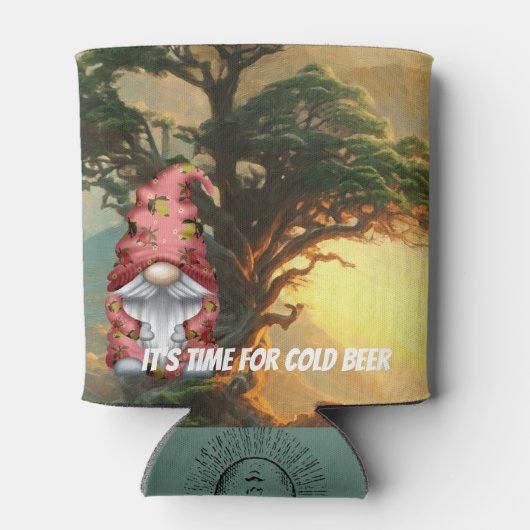 ノベルティおもしろいギフト飲み物タイム格言クーラーボックス 缶クーラー (裏面)