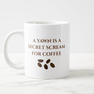 ノベルティおもしろいコーヒー専門マグカップ ジャンボコーヒーマグカップ