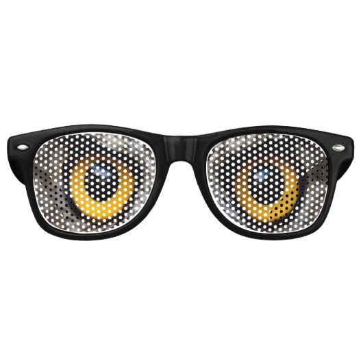 ノベルティおもしろいハローウィンパーティフクロウ目 レトロサングラス (正面)